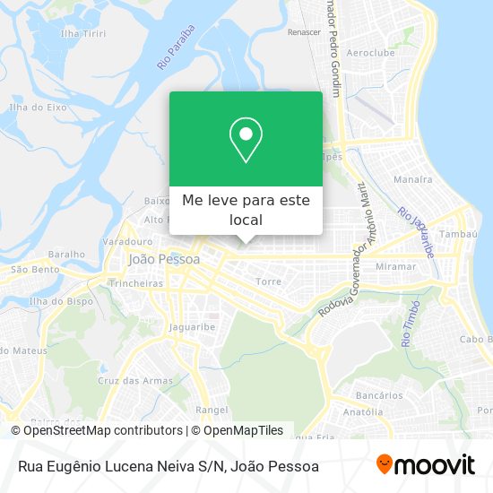 Rua Eugênio Lucena Neiva S/N mapa