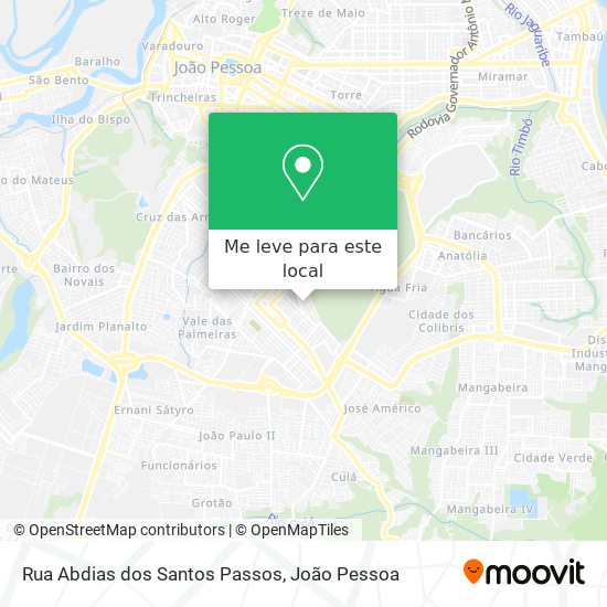 Rua Abdias dos Santos Passos mapa