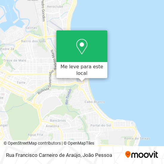 Rua Francisco Carneiro de Araújo mapa