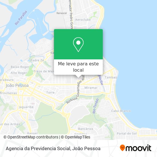 Agencia da Previdencia Social mapa