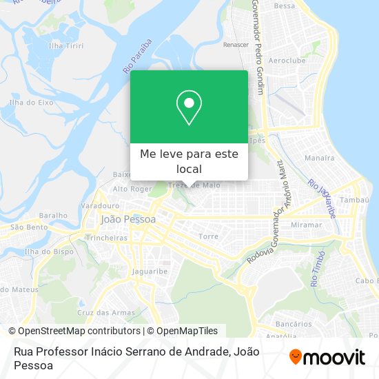 Rua Professor Inácio Serrano de Andrade mapa