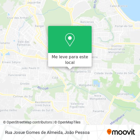 Rua Josue Gomes de Almeida mapa