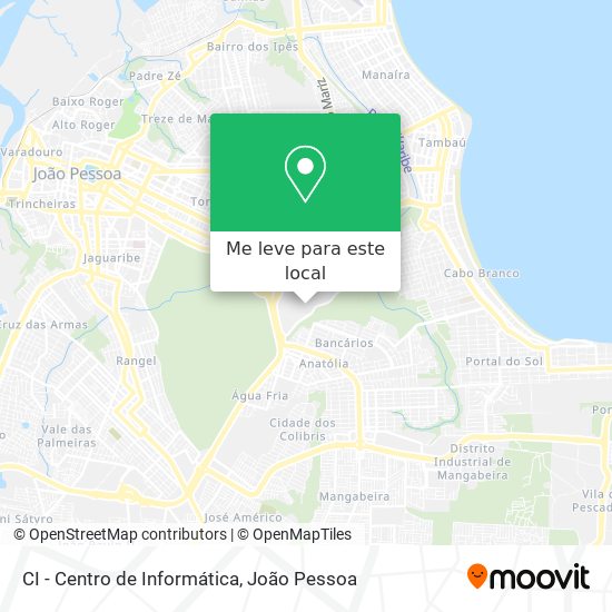 CI - Centro de Informática mapa