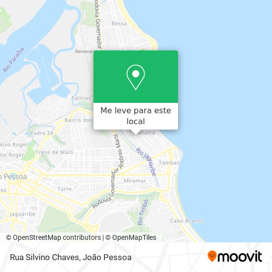 Rua Silvino Chaves mapa
