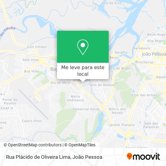 Rua Plácido de Oliveira Lima mapa