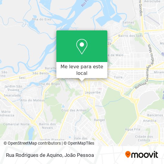 Rua Rodrigues de Aquino mapa