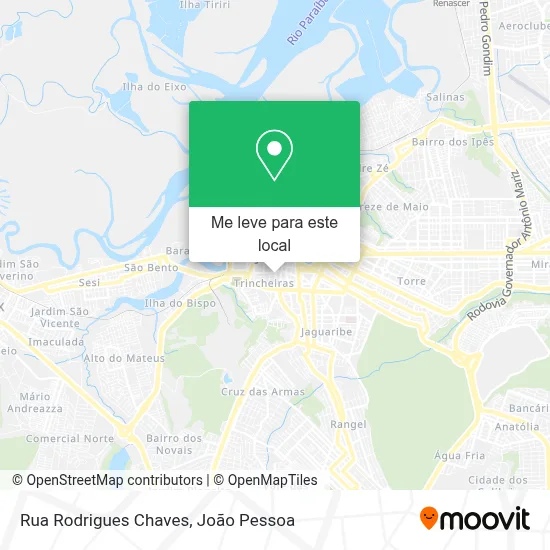 Rua Rodrigues Chaves mapa