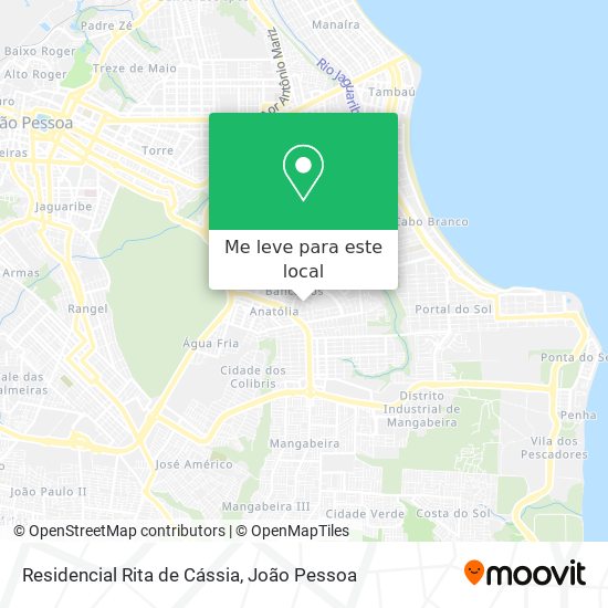 Residencial Rita de Cássia mapa