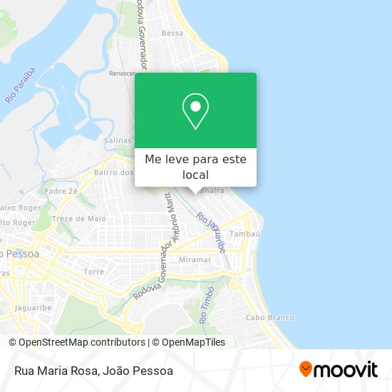 Rua Maria Rosa mapa