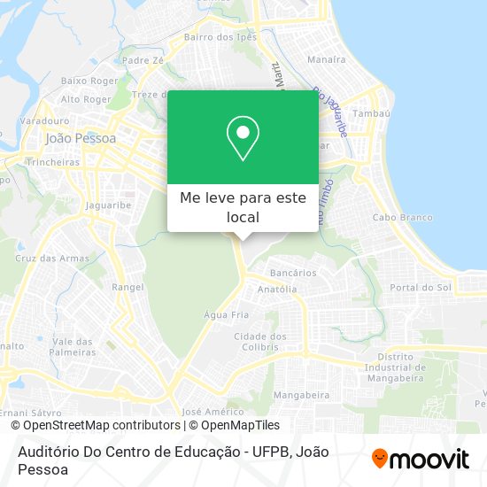 Auditório Do Centro de Educação - UFPB mapa