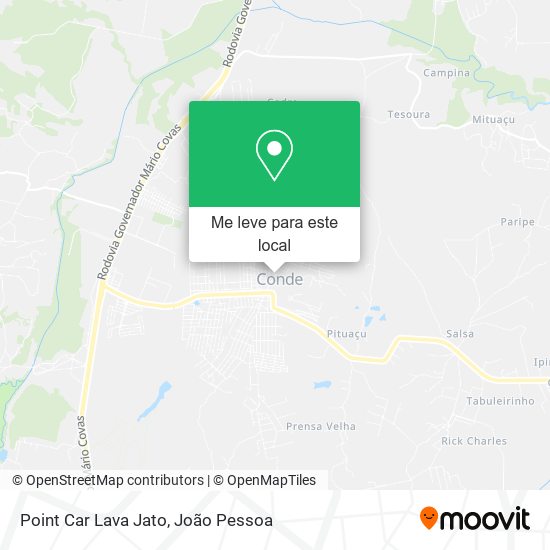 Point Car Lava Jato mapa