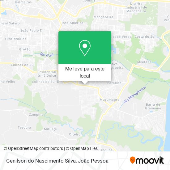 Genilson do Nascimento Silva mapa