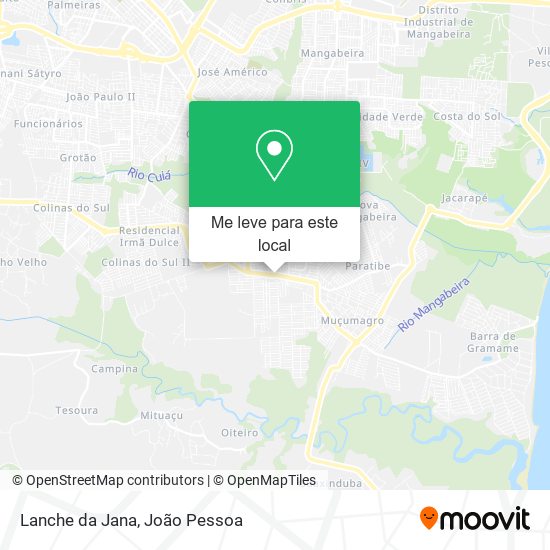 Lanche da Jana mapa