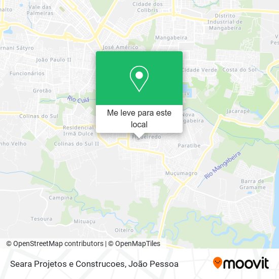 Seara Projetos e Construcoes mapa