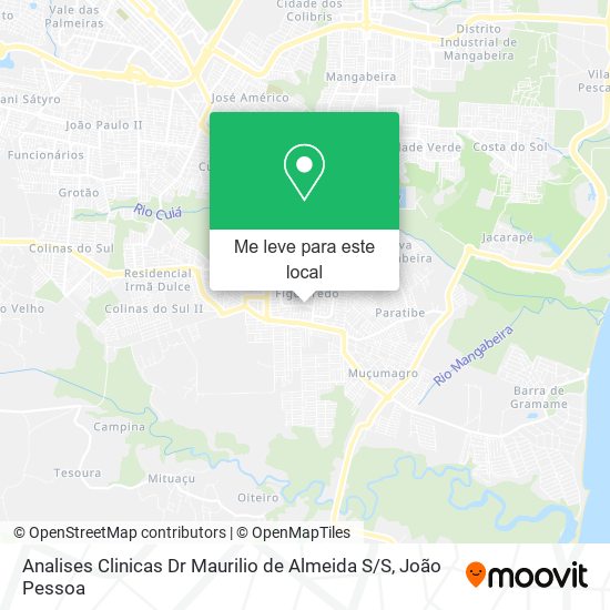Analises Clinicas Dr Maurilio de Almeida S / S mapa