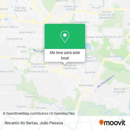 Recanto do Sertao mapa