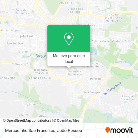 Mercadinho Sao Francisco mapa