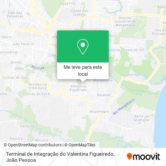 Terminal de Integração do Valentina Figueiredo mapa