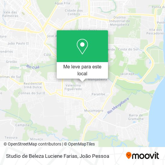 Studio de Beleza Luciene Farias mapa