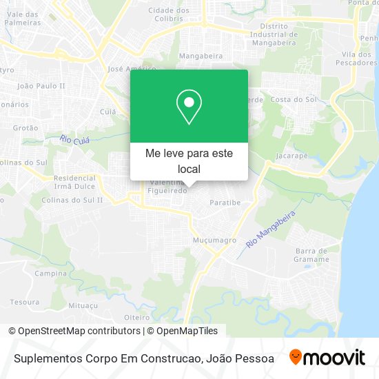 Suplementos Corpo Em Construcao mapa