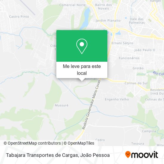 Tabajara Transportes de Cargas mapa