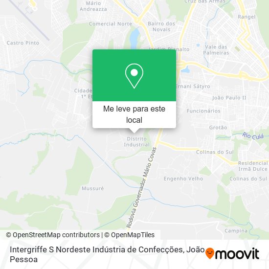 Intergriffe S Nordeste Indústria de Confecções mapa