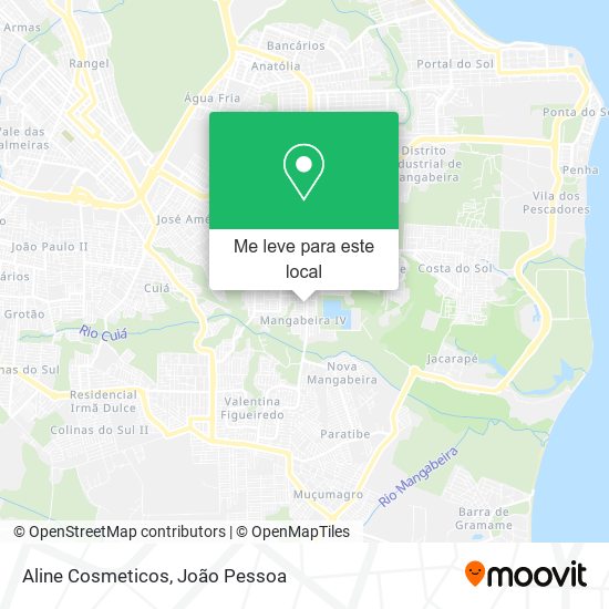 Aline Cosmeticos mapa