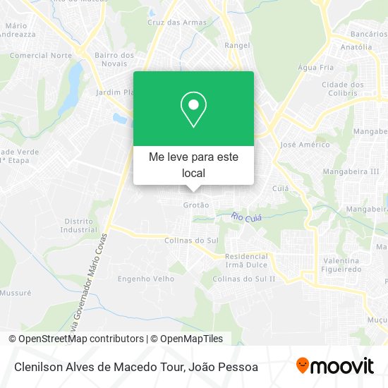 Clenilson Alves de Macedo Tour mapa