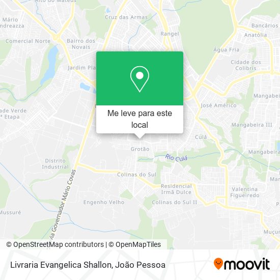 Livraria Evangelica Shallon mapa