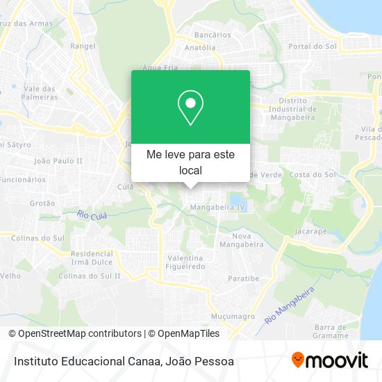 Instituto Educacional Canaa mapa