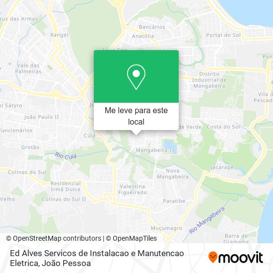 Ed Alves Servicos de Instalacao e Manutencao Eletrica mapa