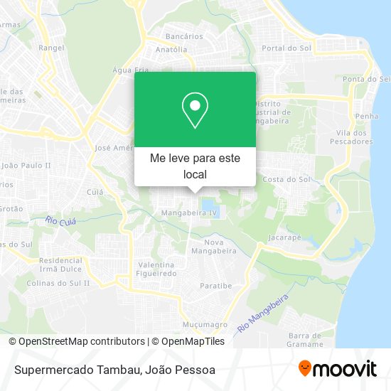 Supermercado Tambau mapa