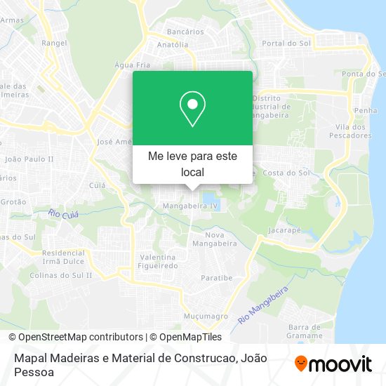 Mapal Madeiras e Material de Construcao mapa