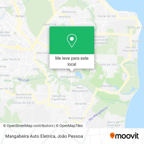 Mangabeira Auto Eletrica mapa