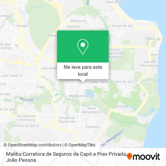 Malibu Corretora de Seguros de Capit e Prev Privada mapa