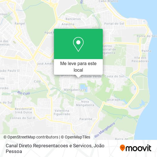 Canal Direto Representacoes e Servicos mapa