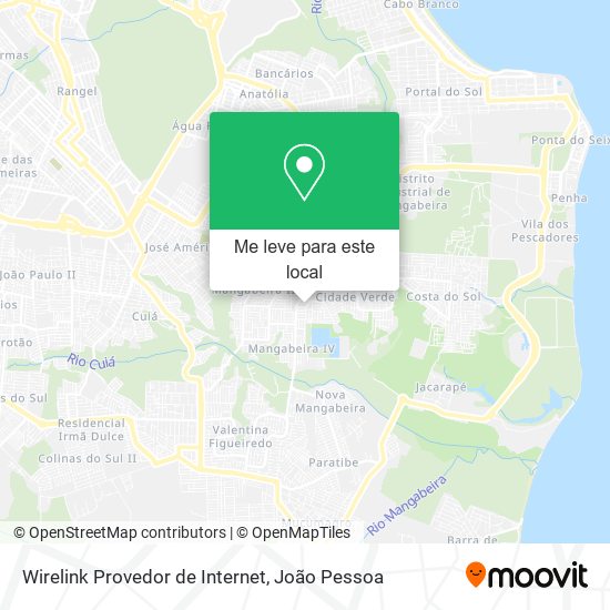 Wirelink Provedor de Internet mapa