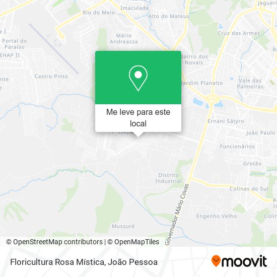 Floricultura Rosa Mística mapa