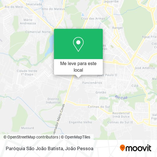 Paróquia São João Batista mapa