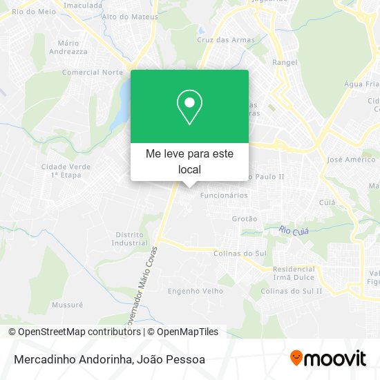 Mercadinho Andorinha mapa