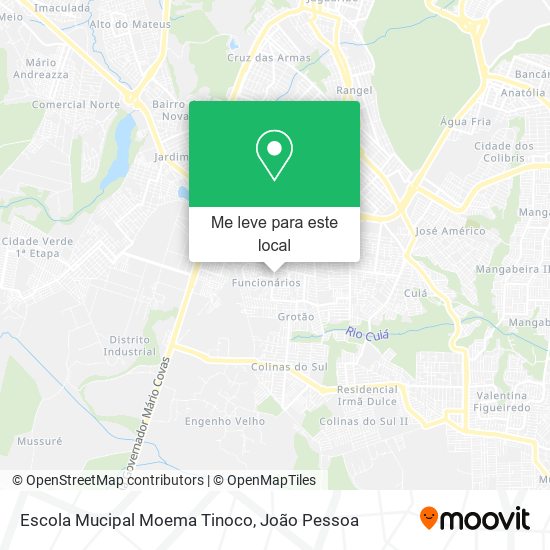 Escola Mucipal Moema Tinoco mapa