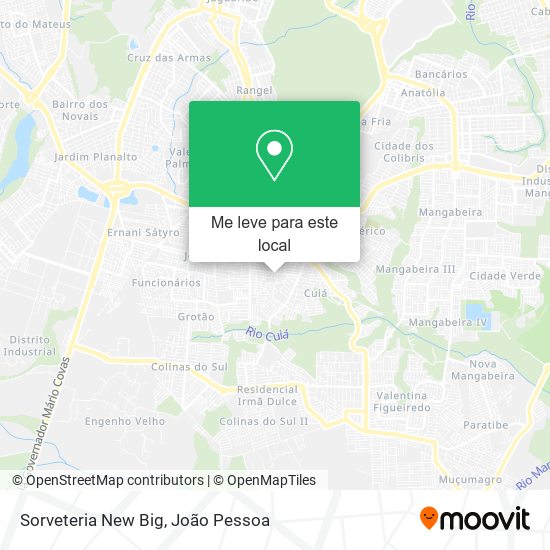 Sorveteria New Big mapa
