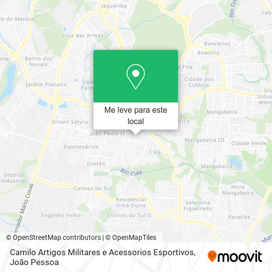 Camilo Artigos Militares e Acessorios Esportivos mapa
