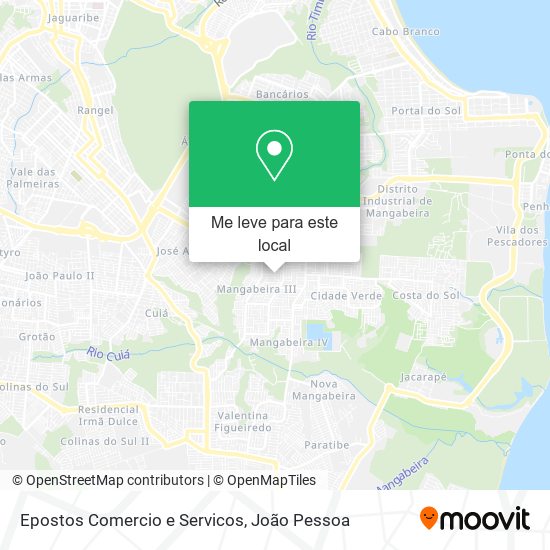 Epostos Comercio e Servicos mapa