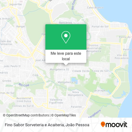 Fino Sabor Sorveteria e Acaiteria mapa