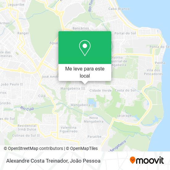 Alexandre Costa Treinador mapa