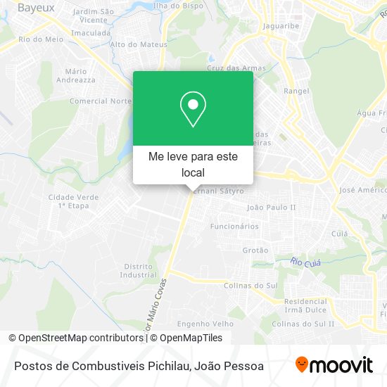 Postos de Combustiveis Pichilau mapa