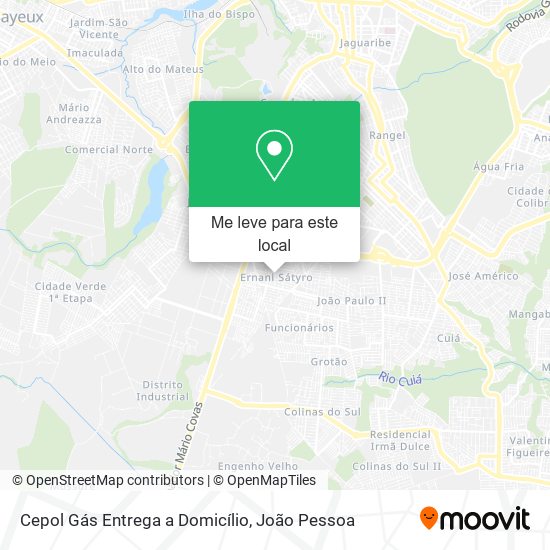 Cepol Gás Entrega a Domicílio mapa