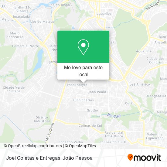 Joel Coletas e Entregas mapa