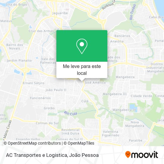 AC Transportes e Logistica mapa